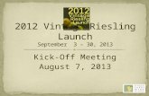 Kick off meeting august 7 2013