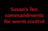 Susan’S Ten Commandments For Worm Control