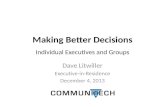 Decision seminar slides   dave litwiller - dec 2013