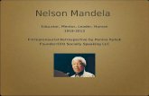 Tribute to Nelson Mandela: An Entrepreneurial Retrospective by Penina Rybak