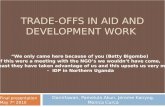 Tradeoffs In International Development and Peacebuilding