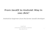 From JavaEE to Android: Way in one click?