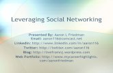 Leveraging Social Networking