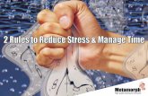Managing Time & Stress A Different Approach