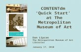 CONTENTdm 'Quick Start' at The Metropolitan Museum of Art