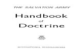 The Salvation Army Hand Book of Doctrine