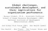 Global Challenges, Sustainable Development, And Their Implications For Organization Performance