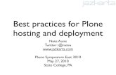 Best practices for hosting and deploying Plone