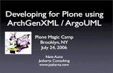 Developing for Plone using ArchGenXML / ArgoUML