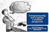 Entrepreneurship & creativity, a student\'s perspective