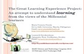 The great learning experience project