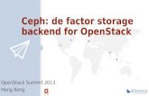 Openstack Summit HK - Ceph defacto - eNovance