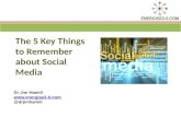 5 key things to remember about social media