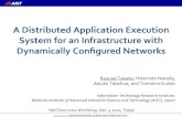 A Distributed Application Execution System for an Infrastructure with Dynamically Configured Networks