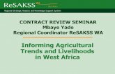Informing Agricultural Trends and Livelihoods in West Africa