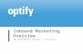 Inbound Marketing Overview Nov 2012