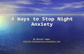 Top 4 Natural Ways to Stop Night Anxiety