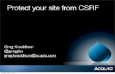 Protect you site from CSRF