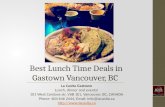 Best Lunch Time Deals in Gastown Vancouver BC
