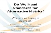 Alternative assessment metrics initiateve meeting 1 opening