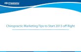 Chiropractic Marketing Tips to Start 2013 off Right
