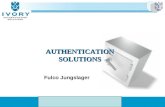 AUTHENTICATION SOLUTIONS Fulco Jungslager. Strategische ICT oplossingen voor: Identity Management & Data Security.