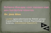 Dr. Joos Bloo LavOri (geacademiseerde RIAGG groep) Capaciteitsgroep Clinical Psychological Science, Universiteit Maastricht.