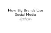 How Big Brands Use Social Media