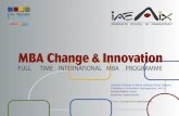 Mba change innovation