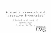 Academic research and creative industries: a brief and partial genealogy