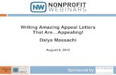 Writing Amazing Appeal Letters That Are...Appealing!