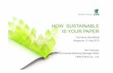 How Sustainable is your paper?