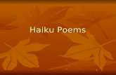 Haiku poems