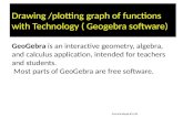 Graph plotting using GeoGebra