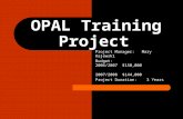 Opal Training Project Presentation