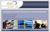 Creating Accessible Interactive Learning Materials