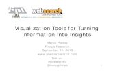 Visualization Tools for Turning Information into Insights