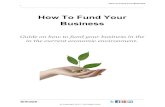 How to fund your business