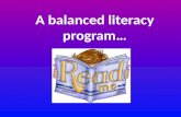 A Balanced Literacy Program for Special Education