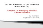 V52.yuan jiao.revised top 10 questions  for chapter 19