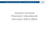 Senior school parents handbook 2013-14