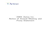 aetna Download Documentation2005 Notice of Annual Meeting and Proxy Statement
