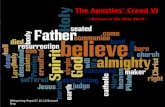 Apostle's creed  holy spirit