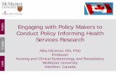 Involucrar a los responsables políticos para priorizar proyectos de investigación que influyan en las políticas de salud
