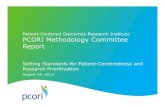 PCORI Methodology Committee Report