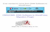 A Step-by-Step Guideline of DNN Software to WordPress Migration