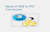 Need of edb to pst conversion