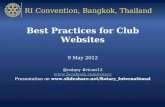 Best Practices for Club Websites workshop