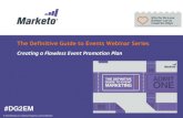 Event Marketing Webinar Series, Part 2: Creating a Flawless Events Promotion Plan