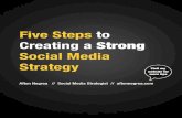 Five steps to creatinga strong social media strategy